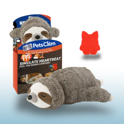 Anti-stress Sloth Plush Toy with Heartbeat® | for Pets